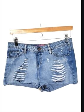 Tinseltown Distressed Jean Shorts